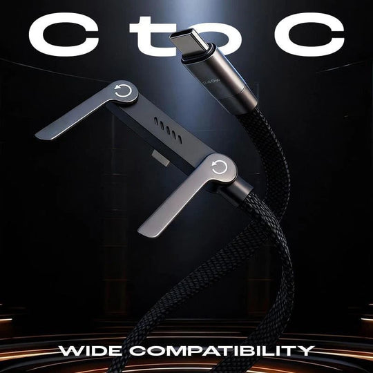 ⚡️240w super fast charging📱Invisible Holder Charger Cable with Stand