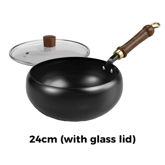 ⏳Time-limited Special⌛Uncoated Thick Iron Pot（Induction cooker available）