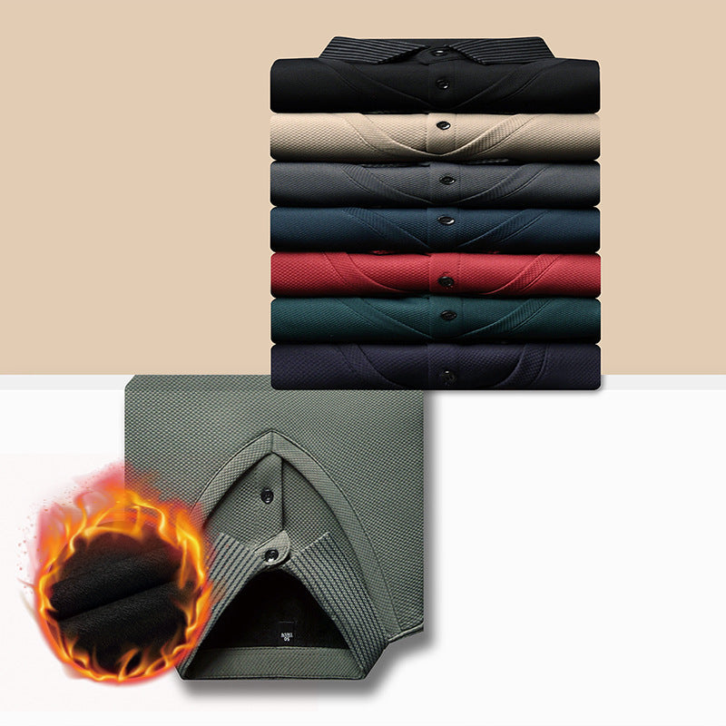 🎁 Гореща разпродажба🔥Риза от две части с райета и ревер