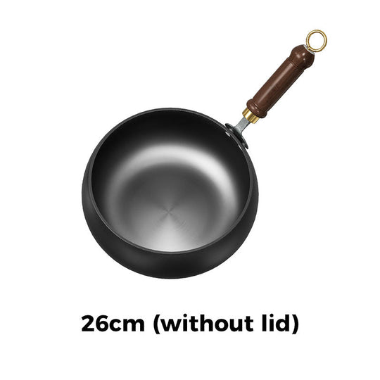 ⏳Time-limited Special⌛Uncoated Thick Iron Pot（Induction cooker available）