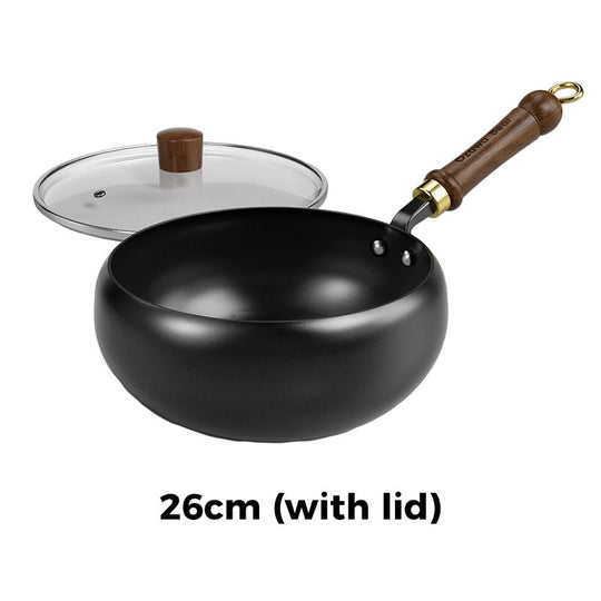 ⏳Time-limited Special⌛Uncoated Thick Iron Pot（Induction cooker available）