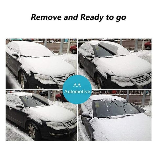 ❄️☀️ 50% OFF! Windshield Anti-Snow & Anti-Frost Cover with Mirror Protection – Ready-to-Drive in Any Weather!