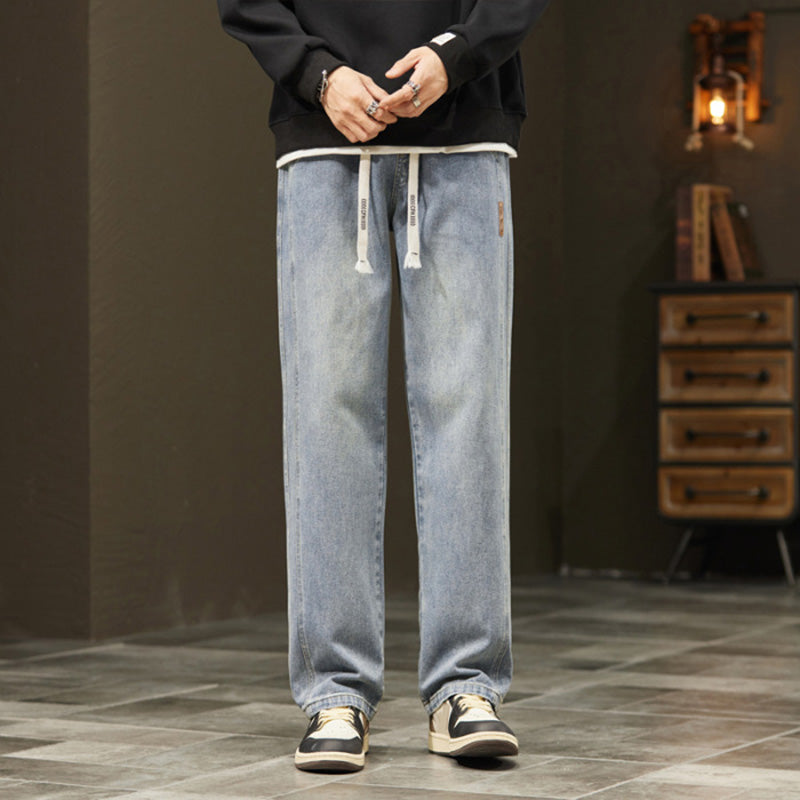 🧵 Men's Loose Straight Jeans – Classic Fit | Perfect for Commute, Casual & Weekend Wear, Easy to Style ✨