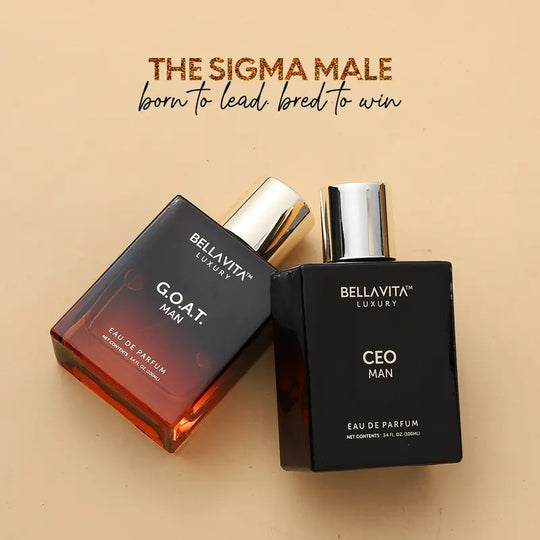 🥳💞50K+ SOLD!🍯✨The Sigma Male by Bellavita Luxury | 2x100ml Perfumes | CEO Man & G.O.A.T. Man | Perfume for Men | Long Lasting Fragrance | Eau De Parfum👑💫