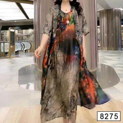 🔥Hot sale 49% off Women’s Print Dress 2-piece Set