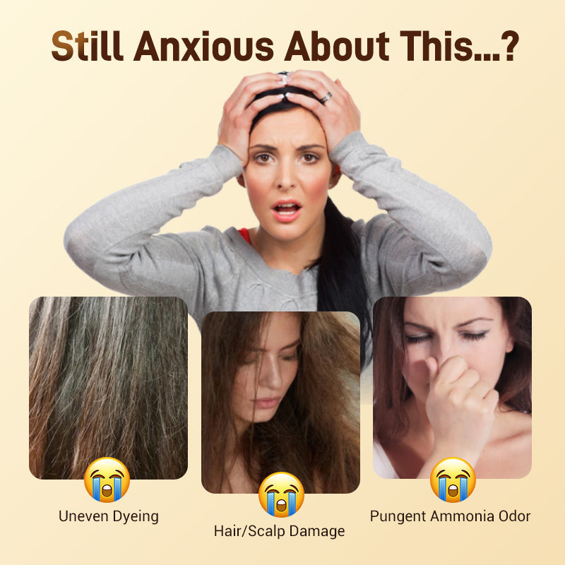 🔥 Гореща разпродажба 2025 🔥Подхранваща боя за коса на растителна основа🎁Безплатна подаръчна четка!