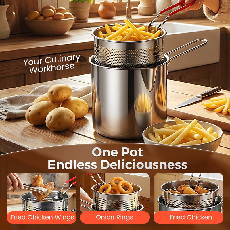 ⏳Limited-Time 50% Off🔥304 Stainless Steel Multifuntional Fryer