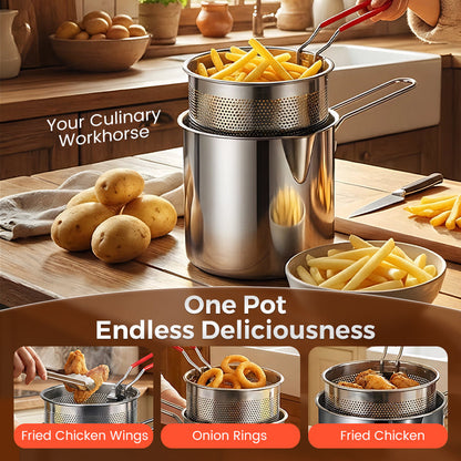 ⏳Limited-Time 50% Off🔥304 Stainless Steel Multifuntional Fryer