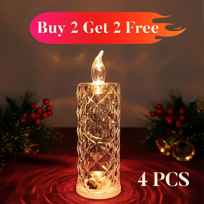 🎁LED Crystal Candle Lights- Romantic Tabletop Night Lights