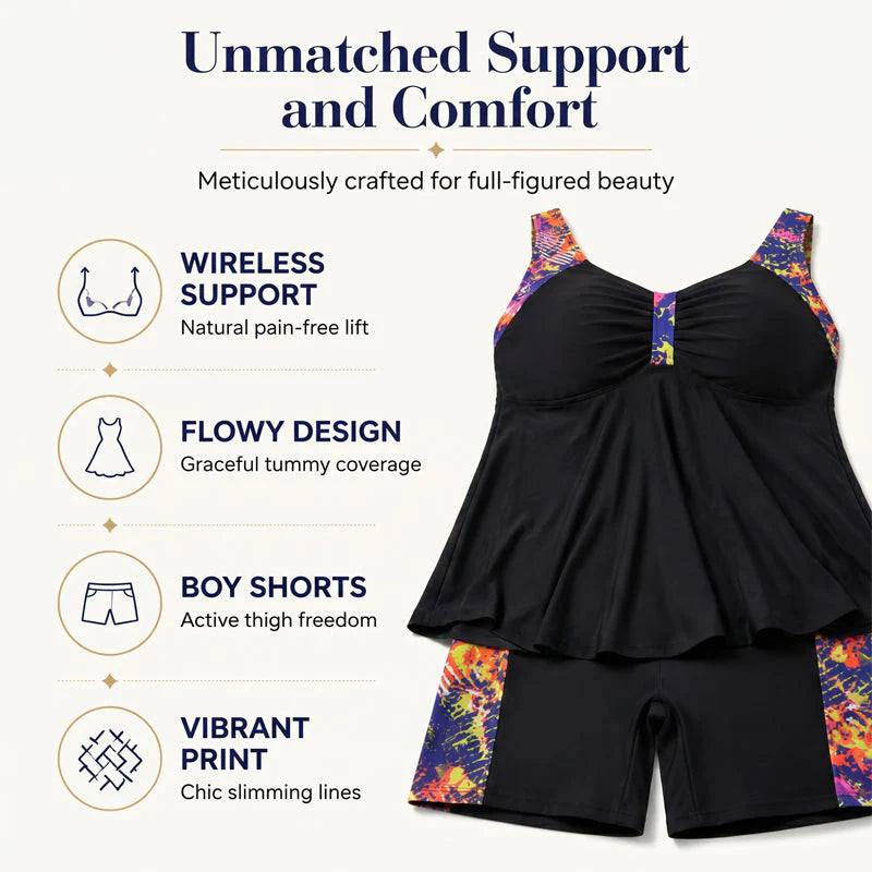 👙 40% OFF NOW! 🌊 Flowy Tankini Swimsuit for Women with Shorts – Comfortable fit & quick-dry – Perfect for beach, pool or holidays – stylish and practical ☀️✨