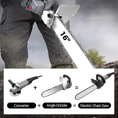⏳Half price today Ends soon🔥Angle Grinder Converted Electric Chainsaw Kit