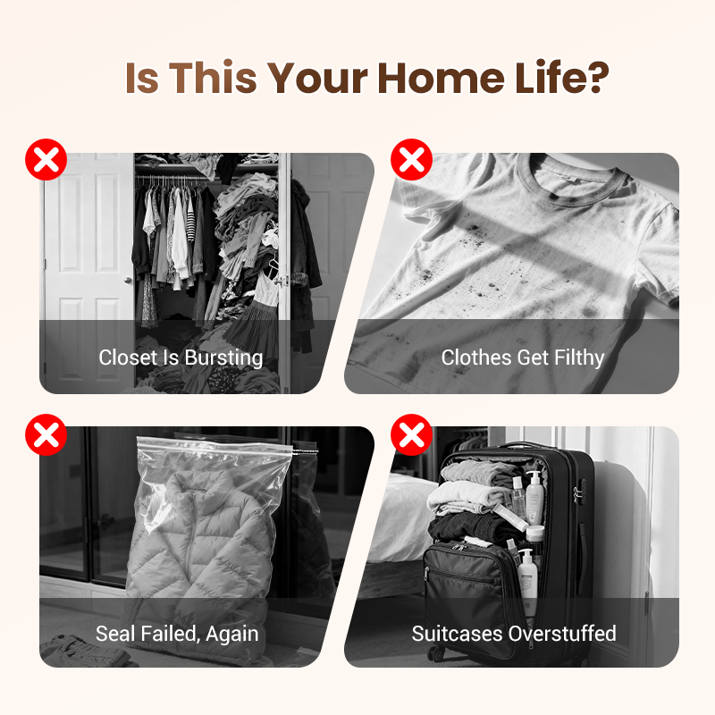 🔥 LAST DAY PROMOTION - 49%OFF 🔥 Travel Vacuum Storage Bags & Portable Pump Set