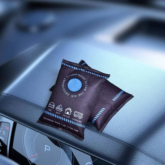 ❄️ BUY 2 GET 3 FREE! 🌬️ REUSABLE DEHUMIDIFIER BAG - Color-Changing Indicator, High-Capacity Moisture Absorption for Closet, Car and Basement 🚗👕