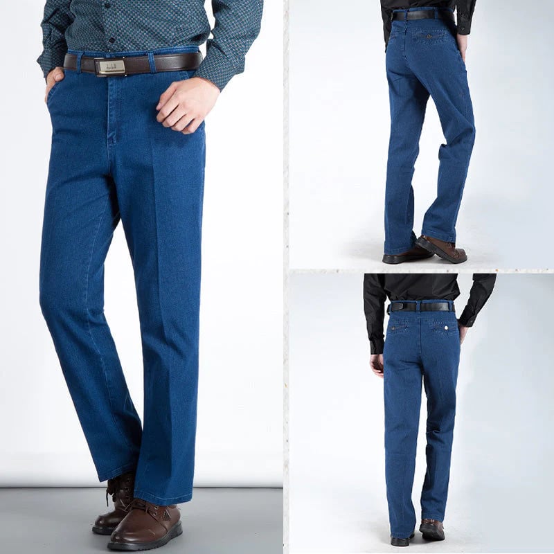 ⏳Time-Limited Special⏰Men's Slim Fit Hip-Lifting Jeans – High Waist, Straight Cut & All-Day Comfort for a Sharper Silhouette👖🔥