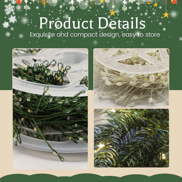 🎄Водоустойчиви мигащи светлини с дистанционно управление⭐