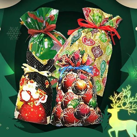 🔥Rebajas de Navidad 52% de descuento🎅La mejor bolsa de regalo navideña con cordón del mundo🎁