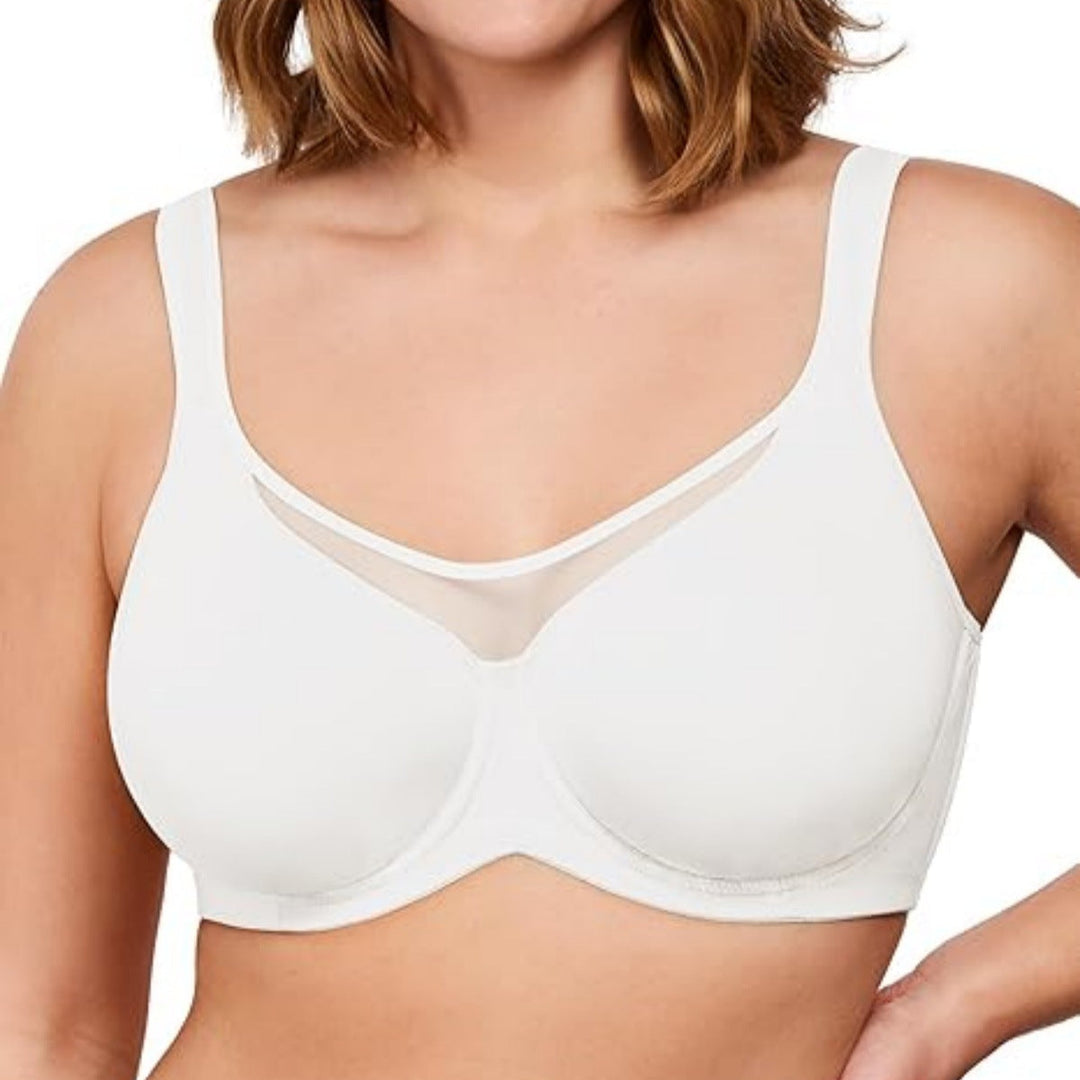 🔥Last Day Special Price £7.99💐Women's Elegant Sheer Full Coverage Plus Size Bra