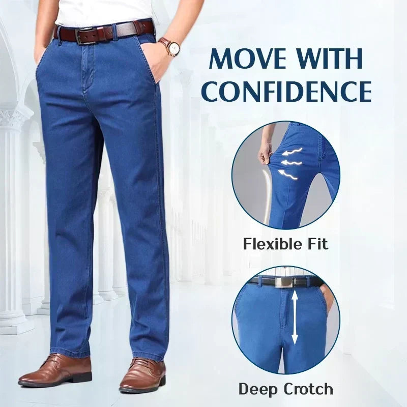 ⏳Time-Limited Special⏰Men's Slim Fit Hip-Lifting Jeans – High Waist, Straight Cut & All-Day Comfort for a Sharper Silhouette👖🔥
