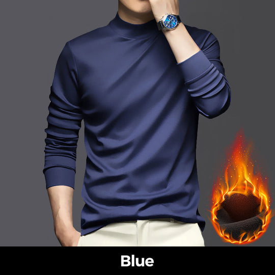 Herrtröja i Mercerized bomull Stretch varm och bekväm baslager