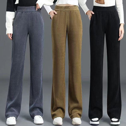 💖LAST DAY PROMOTION - 50%OFF ✨Women's Versatile Simple Stretch Elastic Waist Loose Wide Leg Pants