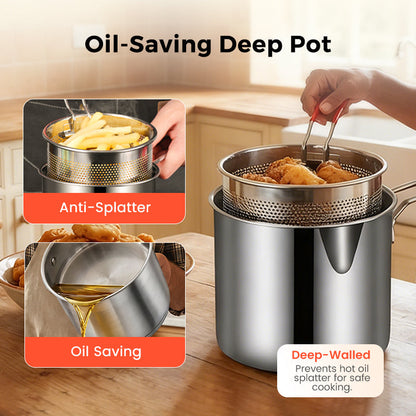⏳Limited-Time 50% Off🔥304 Stainless Steel Multifuntional Fryer