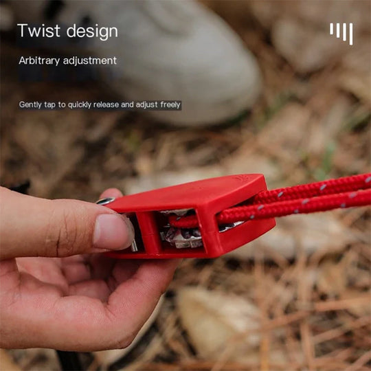 🪢Hordozható, állítható, fix kempingkötél🌳