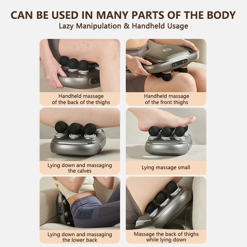 🔥 Új, hatfejes Fascia Gun mélyizomszövet-masszírozó