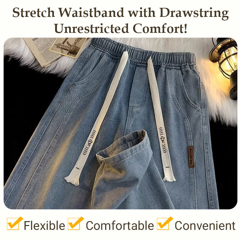 🧵 Men's Loose Straight Jeans – Classic Fit | Perfect for Commute, Casual & Weekend Wear, Easy to Style ✨