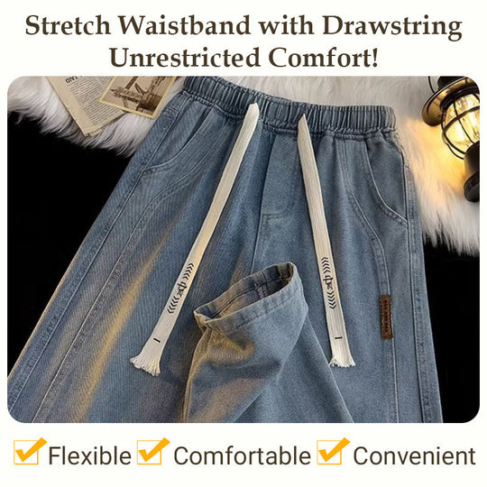 🧵 Men's Loose Straight Jeans – Classic Fit | Perfect for Commute, Casual & Weekend Wear, Easy to Style ✨