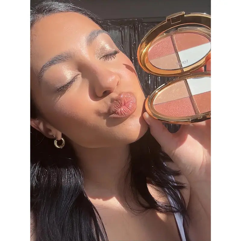 glow wardrobe eye & cheek palette - eyeshadow and highlighter makeup