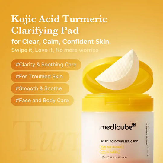 Kojic Acid Turmeric Power Duo for Face & body | Ideal for Troubled Skin & Use After Spot Care | Soothing & Calming with Kojic Acid, Turmeric, Niacinamide