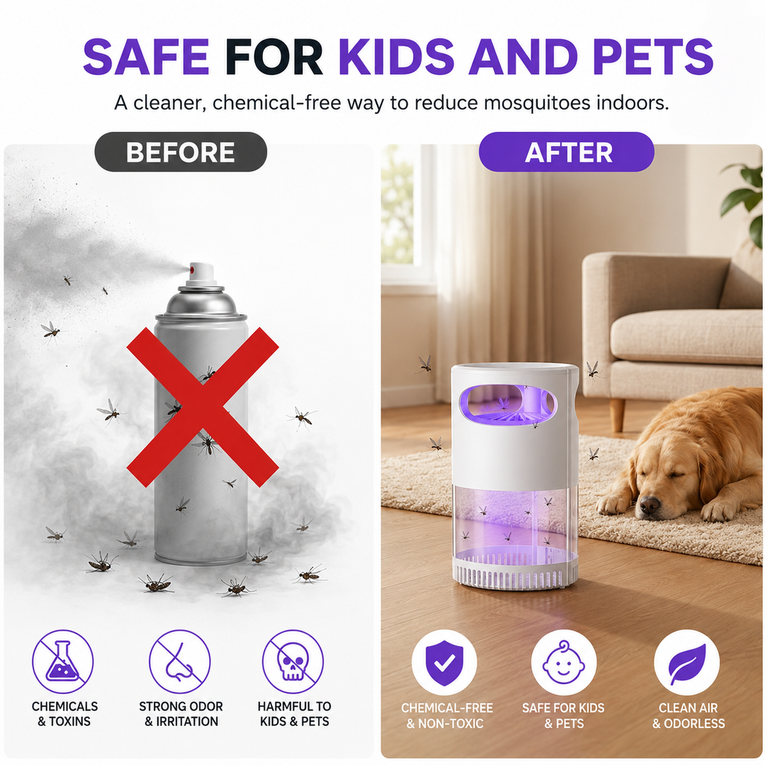 🦟 UV Mosquito Killer Lamp – quiet, USB, chemical-free. 50K+ sold! 🔇🌙