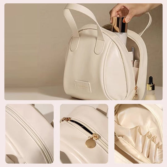 Daudzslāņu čaulas formas kosmētikas soma