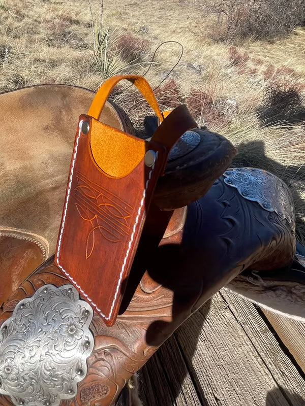 Western Boot Wallet with Snap Strap