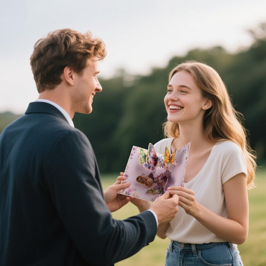 【Regalo creativo】Tarjeta de felicitación de mariposa emergente 3D con sobre, tarjeta de cumpleaños creativa de 2 unidades, tarjeta de agradecimiento, tarjeta de felicitación navideña, regalo para familiares, amigos, profesores y amantes de las mariposas