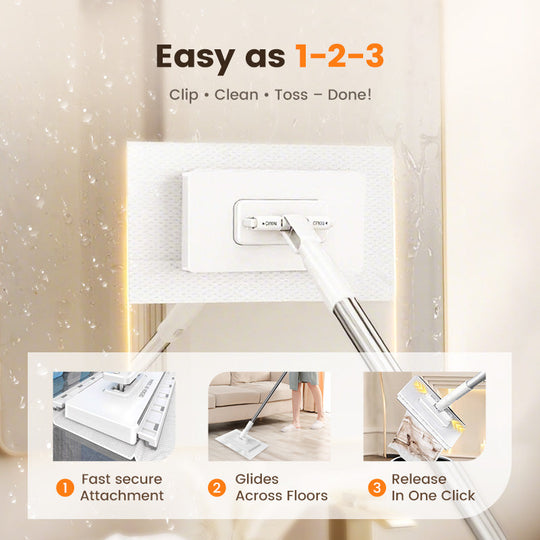 💥 Viimane päev! 50% allahindlust 💥Ühekordne tolmumopp 4 korduvkasutatava lapiga