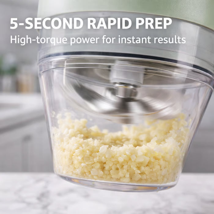 4-in-1 Handheld Electric Vegetable Cutter | Slice, Mince & Clean in Seconds