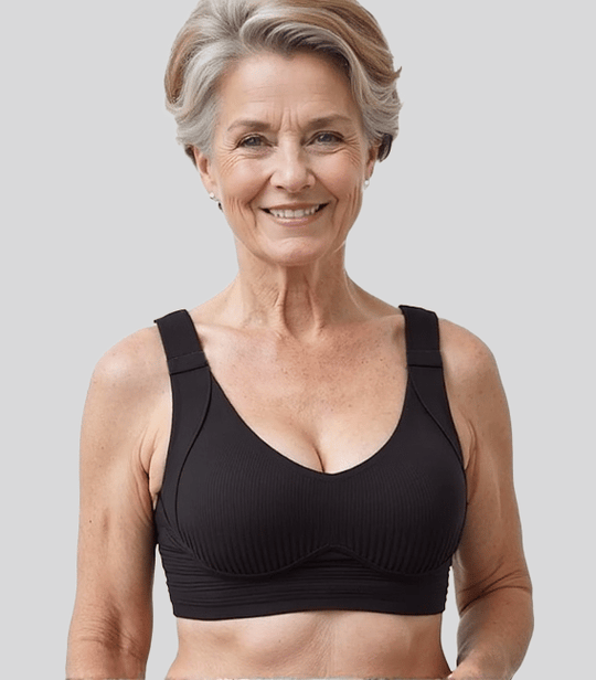 🎁ŽHAVÝ VÝPRODEJ 2026💕Jemná pruhovaná bezešvá podprsenka s oporou W – pohodlí a styl!