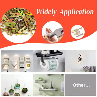 🔥Buy More Save More🔥Drywall Expansion Anchors High Strength Zinc Screws Kit