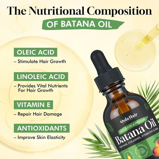 Batana Essentials Oil Organic for Haircare 60ml Anti Hair Loss Repair Damaged Hair Moisturize Scalp Lightweight Daily Hair Care Moisturizer Moisturizing Hydrating