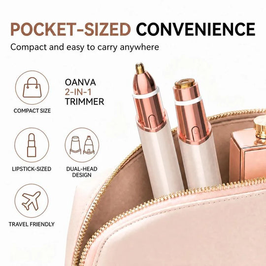 2 in 1 facial & eyebrow hair trimmer for Women, Rechargeable Face Razor✨