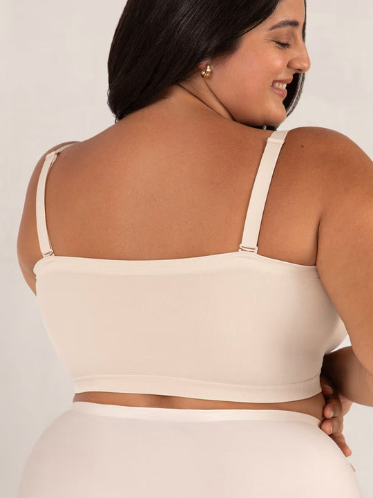 🎁Last Day-60% OFF🤩🔥Convertible Strapless Bandeau Bra with Wireless Comfort, Anti-Slip Grip & Removable Straps