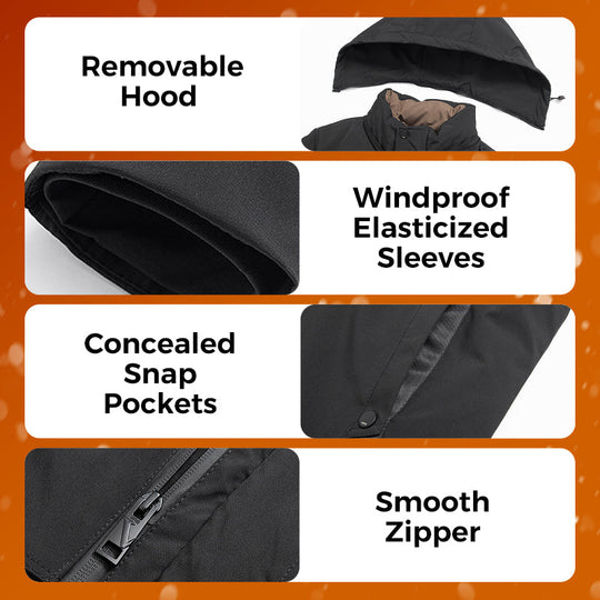 🔥Aanbiedingen 2025🔥Thermische parka met capuchon voor heren