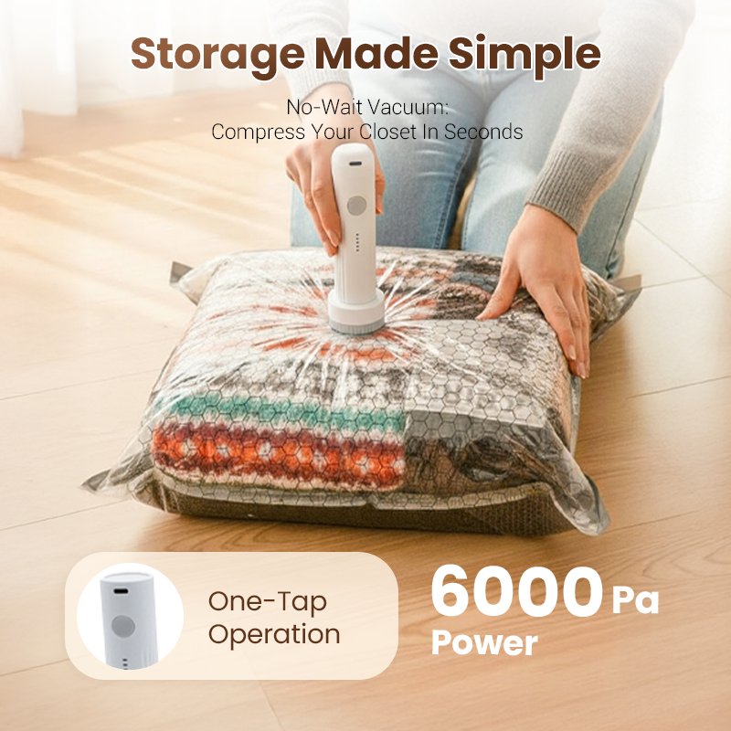 🔥 LAST DAY PROMOTION - 49%OFF 🔥 Travel Vacuum Storage Bags & Portable Pump Set