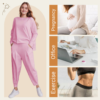 ❤️‍🔥Clearance Sale-50% OFF🤍Round-Neck Long-Sleeved Top ＆ Pants 2-Piece Set