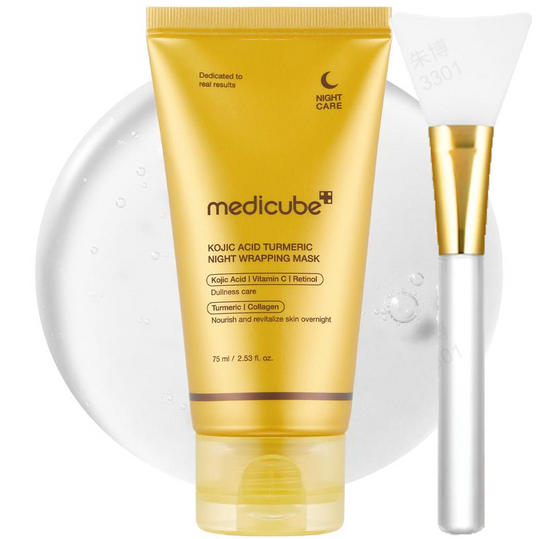 [Medicube Official] Kojic Acid Turmeric Night Wrapping Mask | Overnight Wrapping Mask, Morning Shed, Turmeric, Niacinamide, Vitamin