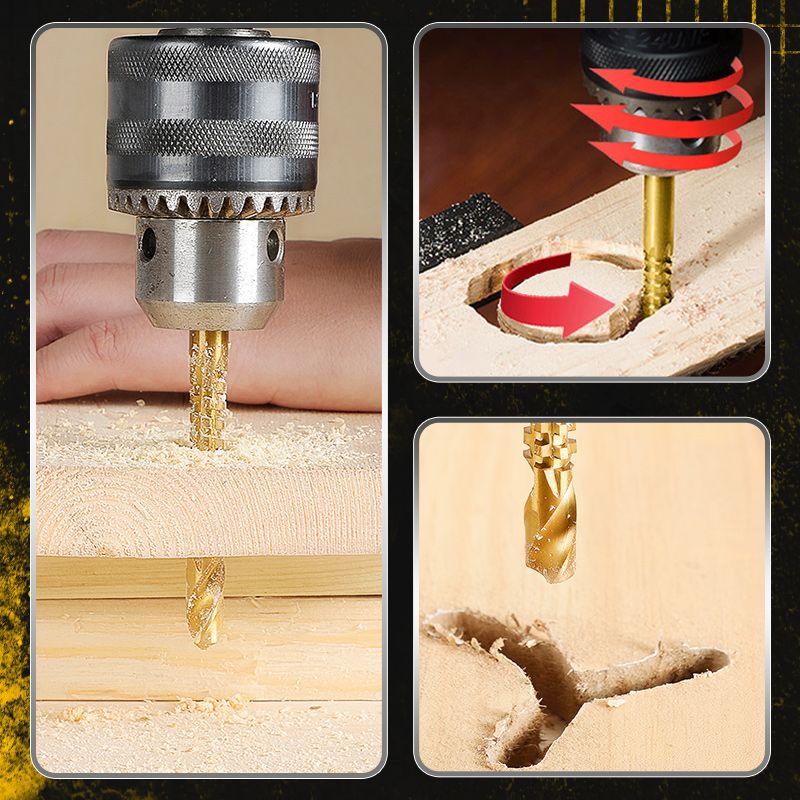 Set di punte per trapano elicoidale, accessori per utensili elettrici (6 pezzi)