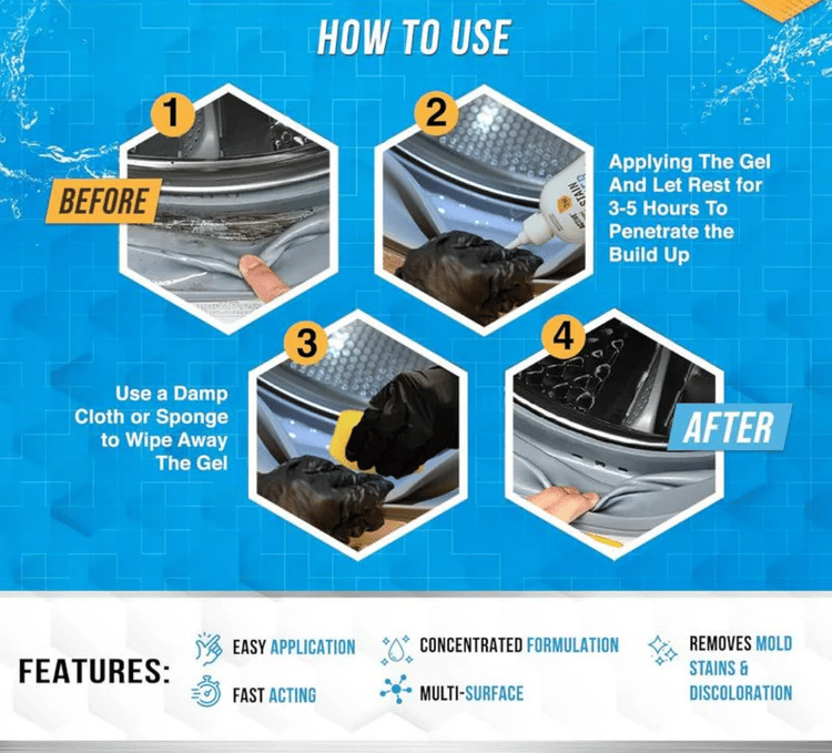 🔥LETZTER TAG – 2 KAUFEN, 1 GRATIS!⚡Über 50.000 verkaufte Artikel!🏠Schimmelentfernungsgel, Mehrzweck-Haushaltsreinigungsgel