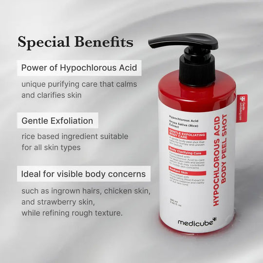 [Medicube] hipoklorna kiselina Rice Peel Shot Duo za lice i tijelo
