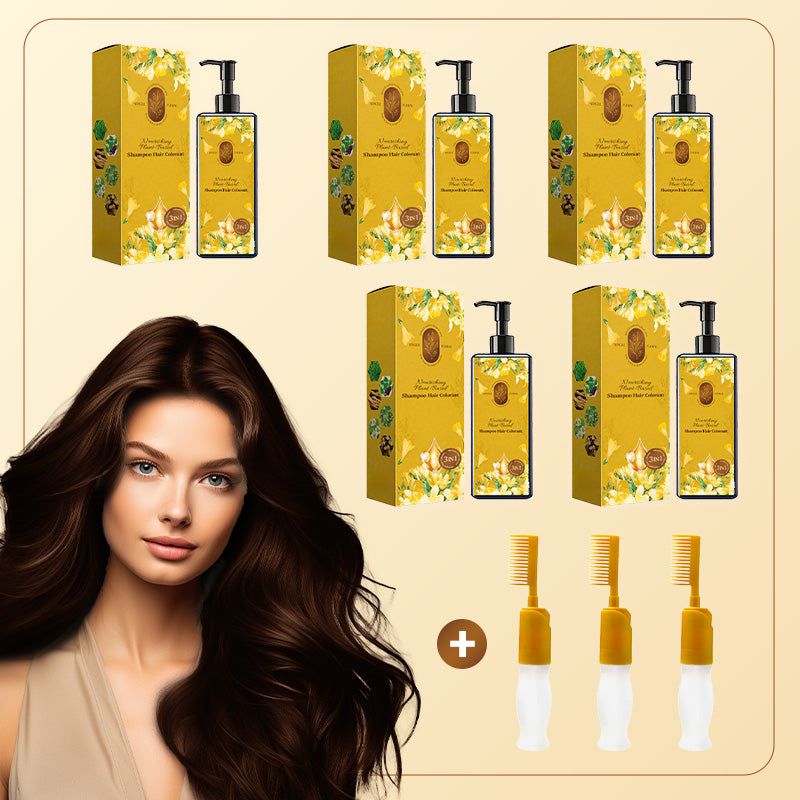 🔥 Гореща разпродажба 2025 🔥Подхранваща боя за коса на растителна основа🎁Безплатна подаръчна четка!